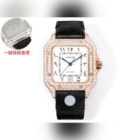 THB新品 卡地亞山度士 中東版 皮帶滿鑽款【原版開模 2025最新卡地亞 山