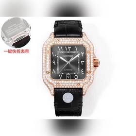 THB新品 卡地亞山度士 中東版 皮帶滿鑽款【原版開模 2025最新卡地亞 山