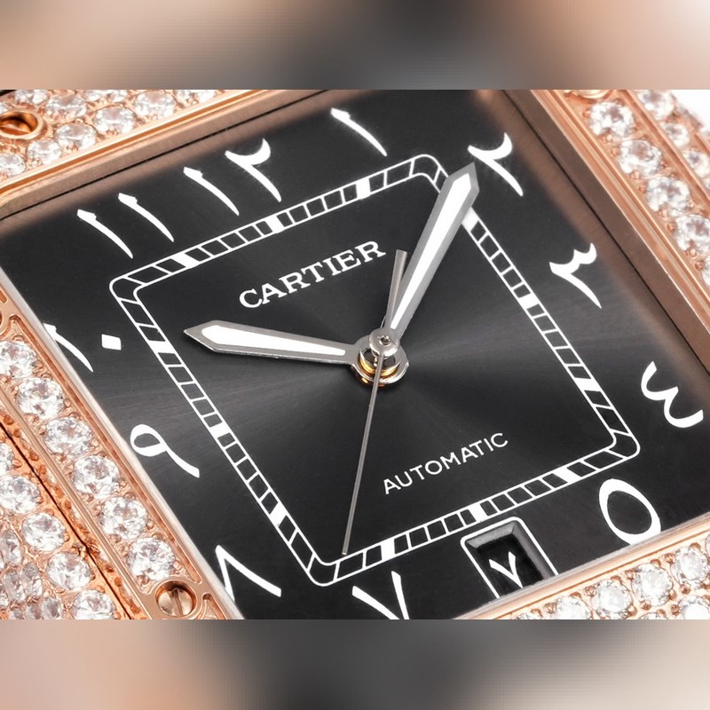 THB新品 卡地亞山度士 中東版 皮帶滿鑽款【原版開模 2025最新卡地亞 山