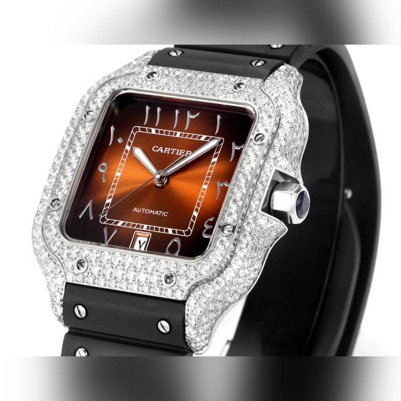 THB新品 卡地亞山度士 中東版 膠帶滿鑽款【原版開模 2025最新卡地亞 山