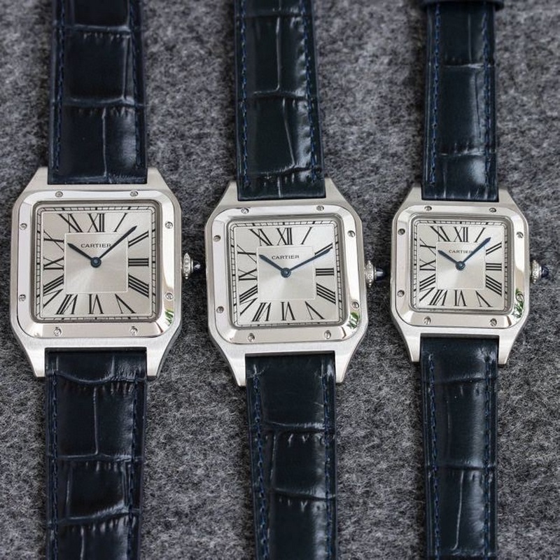 女款_杜蒙，最新出荔枝皮，大，中，小，三個尺寸 ，卡地亞Santos-Dumont系列