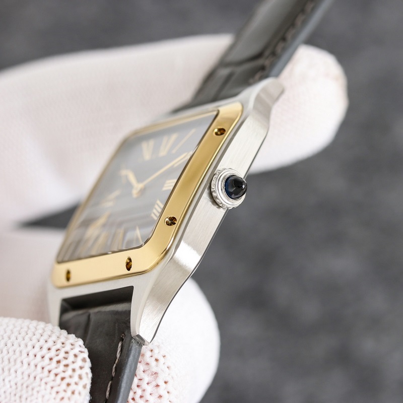 女款_杜蒙，最新出荔枝皮，大，中，小，三個尺寸 ，卡地亞Santos-Dumont系列