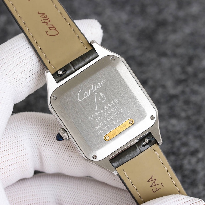 女款_杜蒙，最新出荔枝皮，大，中，小，三個尺寸 ，卡地亞Santos-Dumont系列