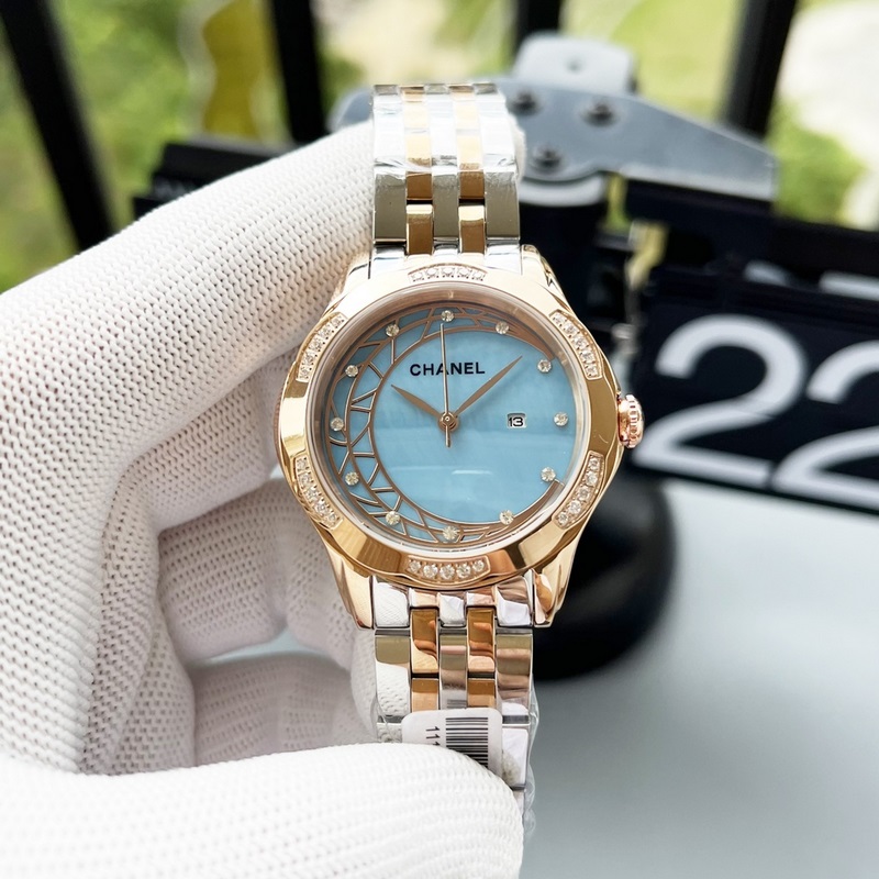 女款_2025年最新款 香奈兒 精湛品質-女神專屬 瑞士石英機心，女士精品腕表 新穎時