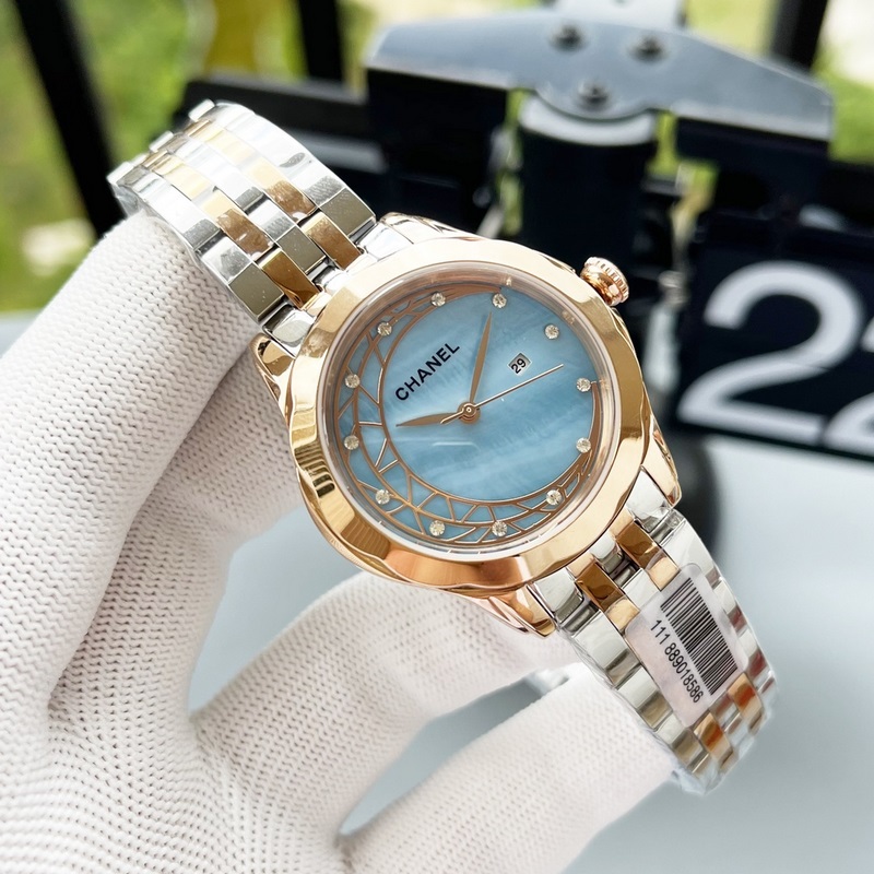 女款_2025年最新款 香奈兒 精湛品質-女神專屬 瑞士石英機心，女士精品腕表 新穎時