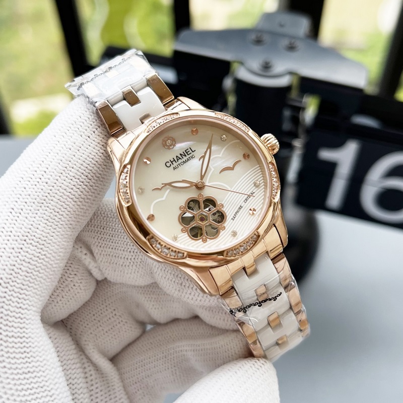 女款_香奈兒 女款 西鐵城機械腕表如期獻上。精、簡、薄是這款情侶的亮點所在。【機芯】