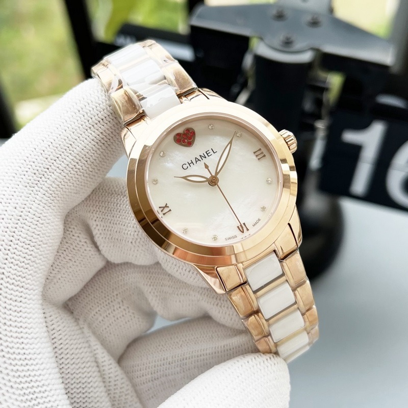女款_香奈兒 女款 西鐵城機械腕表如期獻上。精、簡、薄是這款情侶的亮點所在?！緳C芯】