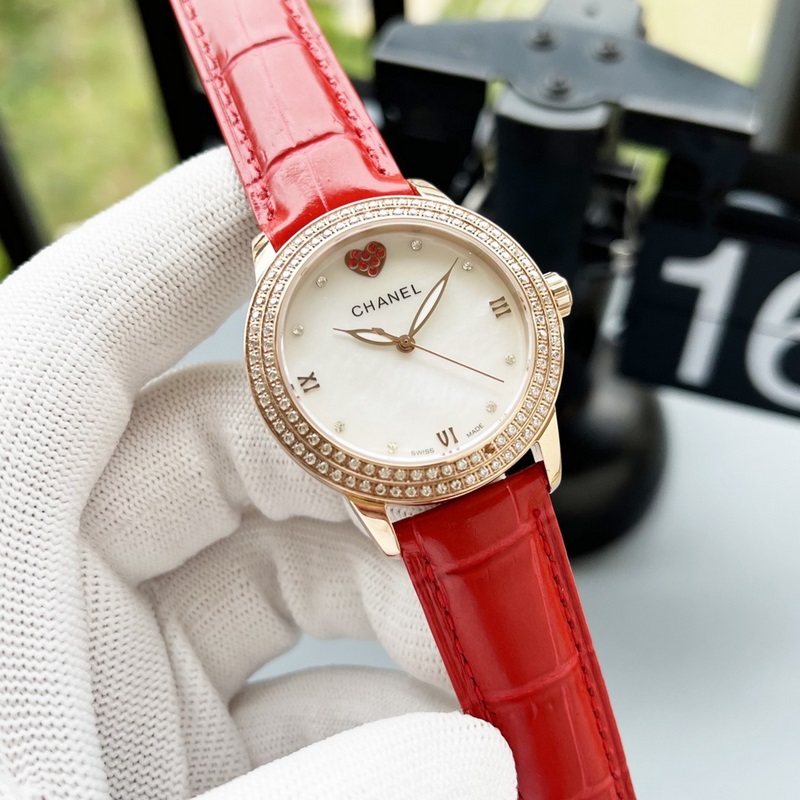 女款_香奈兒 女款 西鐵城機械腕表如期獻上。精、簡、薄是這款情侶的亮點所在?！緳C芯】