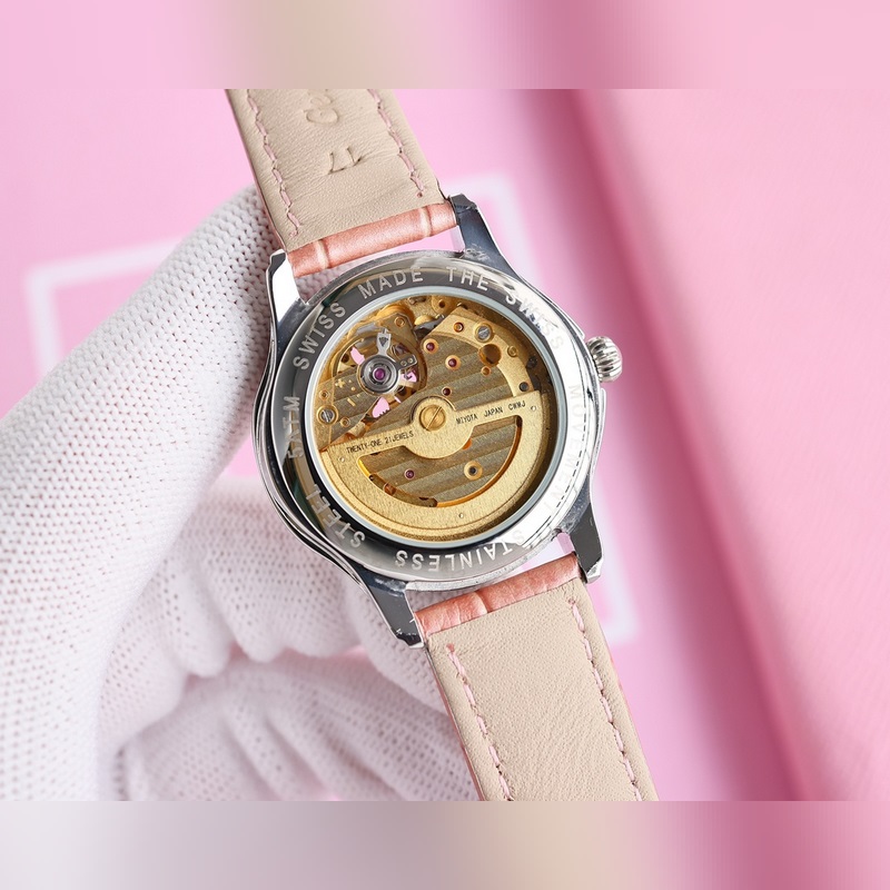 女款_品牌：香奈兒- Chanel款式：新款女裝機械腕表機芯：西鐵城機芯鏡面：藍