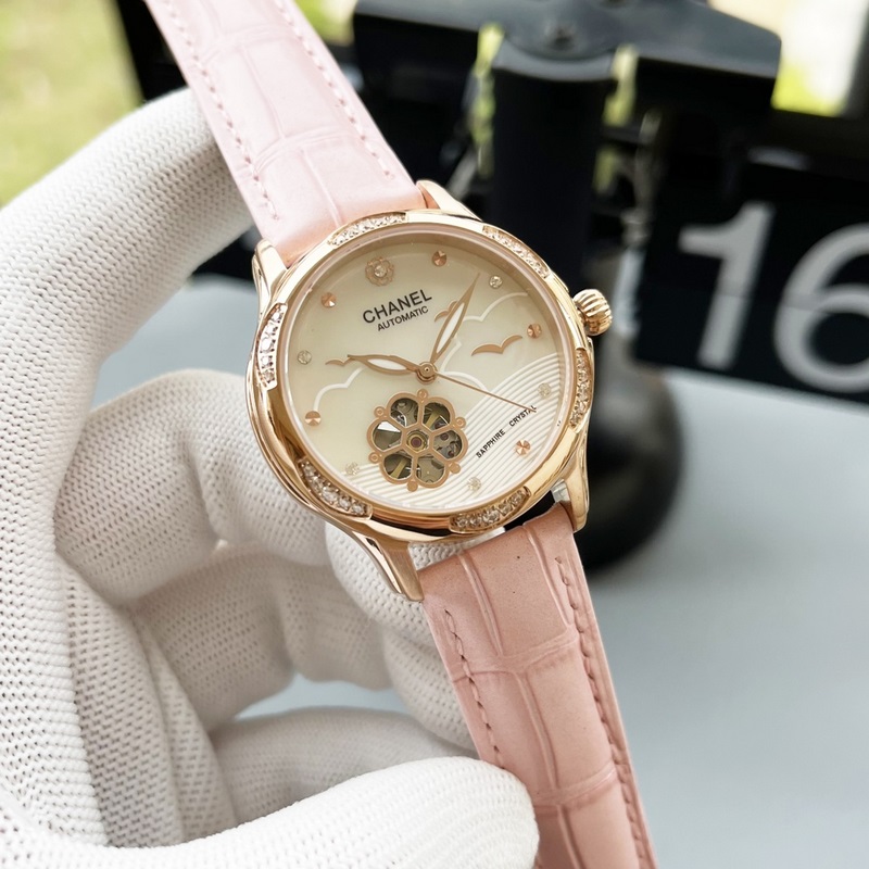 女款_香奈兒 女款 西鐵城機械腕表如期獻上。精、簡、薄是這款情侶的亮點所在。【機芯】