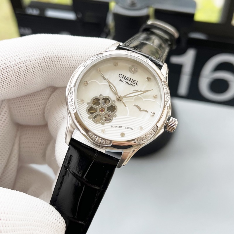 女款_香奈兒 女款 西鐵城機械腕表如期獻上。精、簡、薄是這款情侶的亮點所在。【機芯】