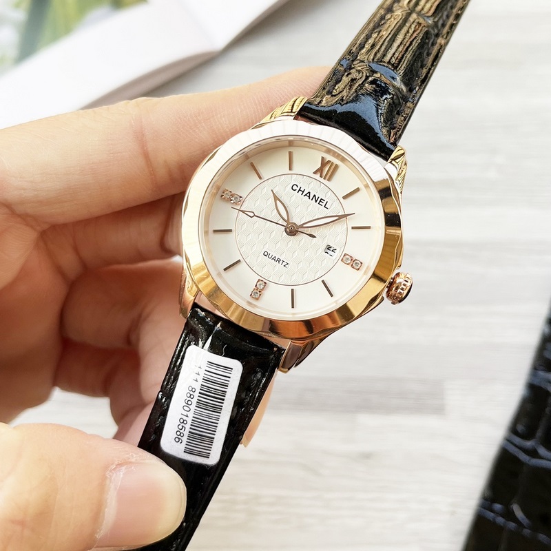 女款_2025年最新款 香奈兒 精湛品質-女神專屬 瑞士石英機心，女士精品腕表 新穎時