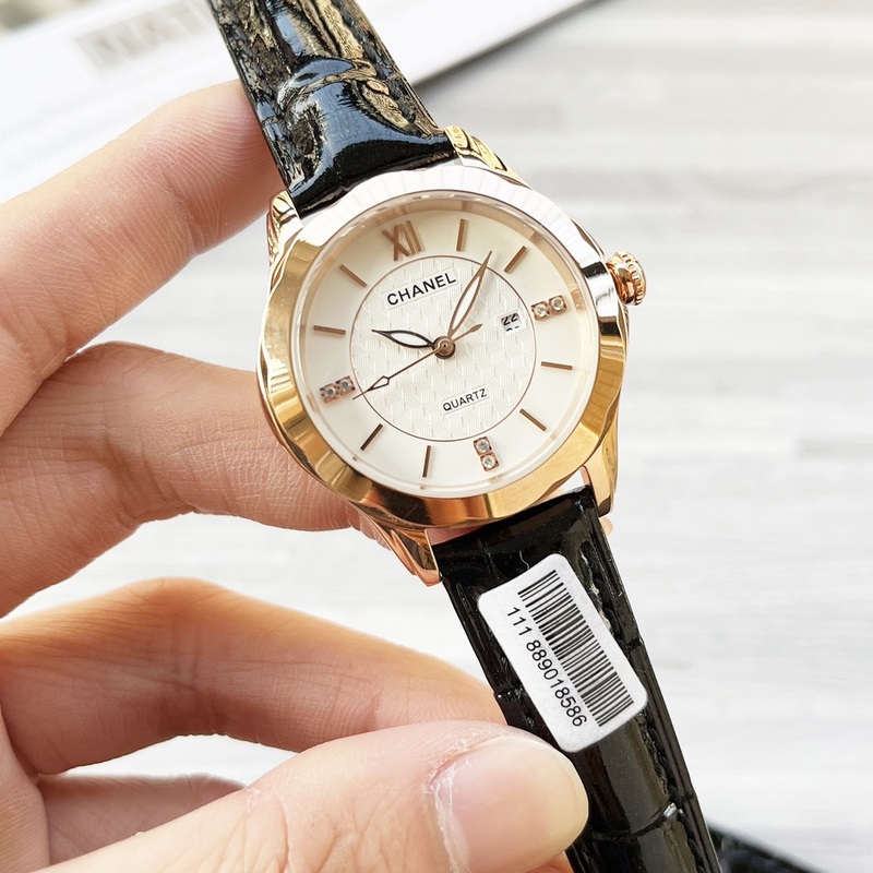 女款_2025年最新款 香奈兒 精湛品質-女神專屬 瑞士石英機心，女士精品腕表 新穎時