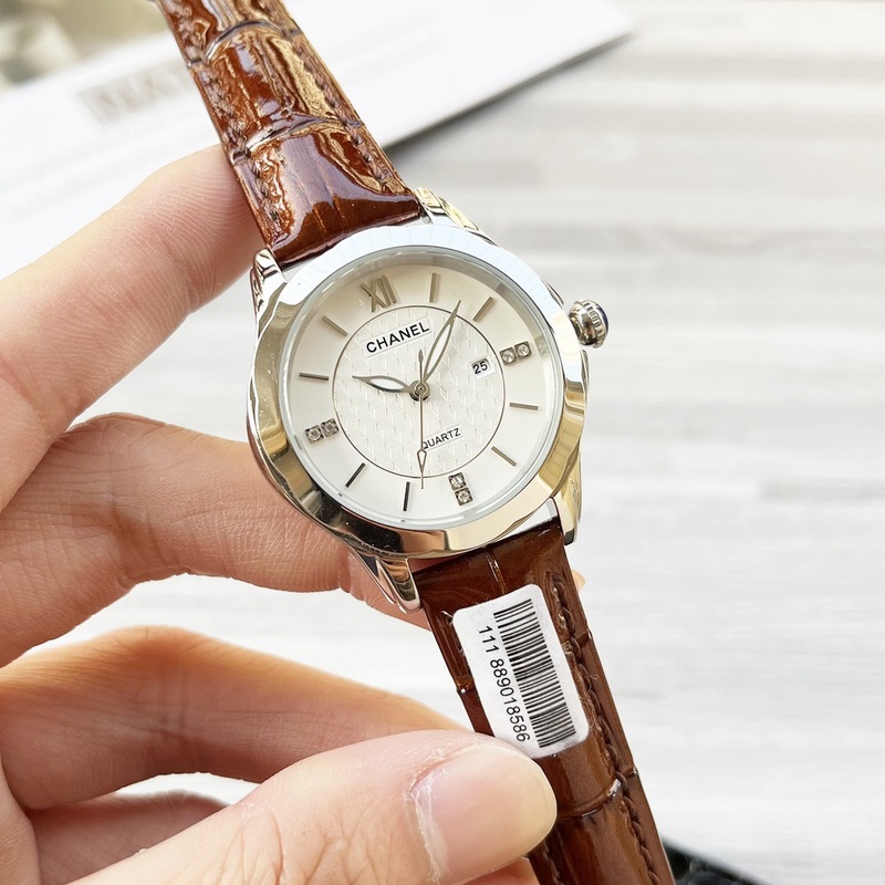 女款_2025年最新款 香奈兒 精湛品質-女神專屬 瑞士石英機心，女士精品腕表 新穎時
