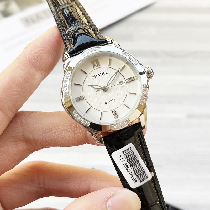 女款_2025年最新款 香奈兒 精湛品質-女神專屬 瑞士石英機心，女士精品腕表 新穎時