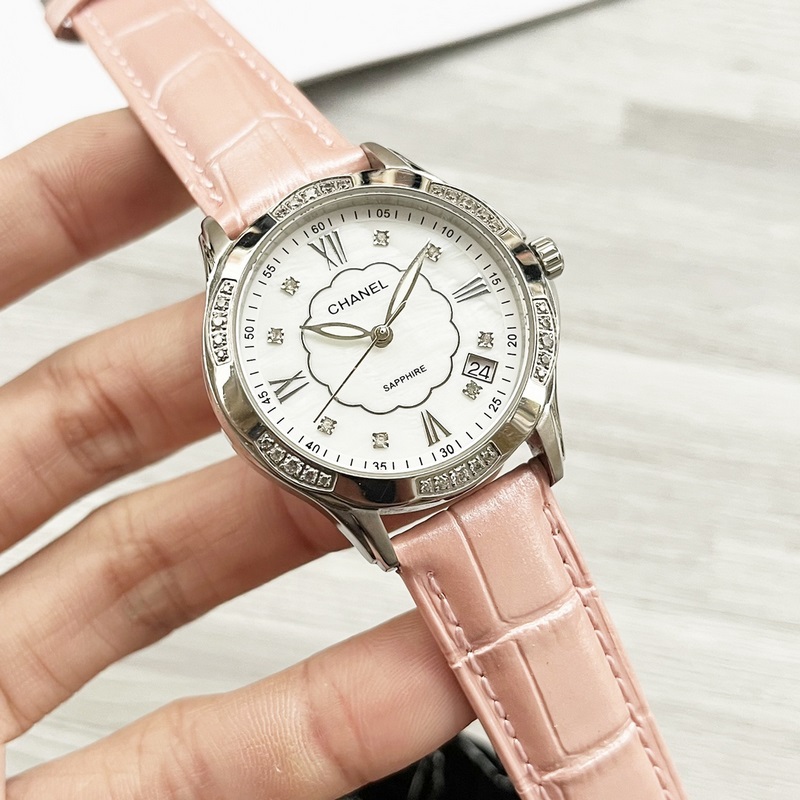 女款_香奈兒 女士腕表 原裝進(jìn)口石英機(jī)芯 礦物質(zhì)玻璃鏡面 316L精鋼表殼 直徑男40
