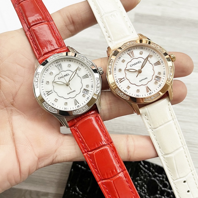 女款_香奈兒 女士腕表 原裝進(jìn)口石英機(jī)芯 礦物質(zhì)玻璃鏡面 316L精鋼表殼 直徑男40
