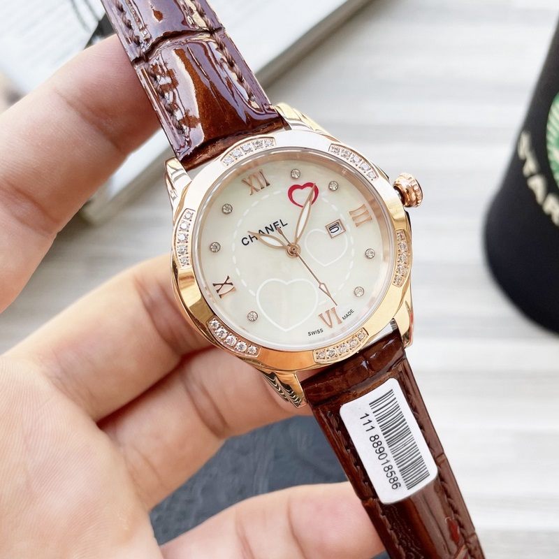 女款_2025年最新款 香奈兒 精湛品質(zhì)-女神專屬 瑞士石英機(jī)心，女士精品腕表 新穎時(shí)