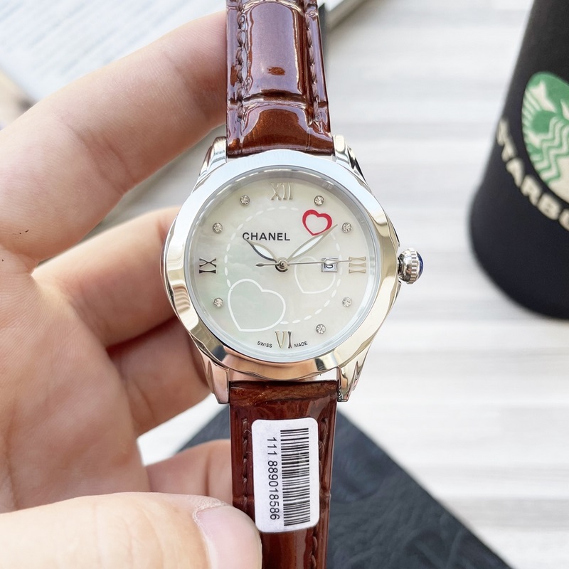 女款_2025年最新款 香奈兒 精湛品質(zhì)-女神專屬 瑞士石英機(jī)心，女士精品腕表 新穎時(shí)