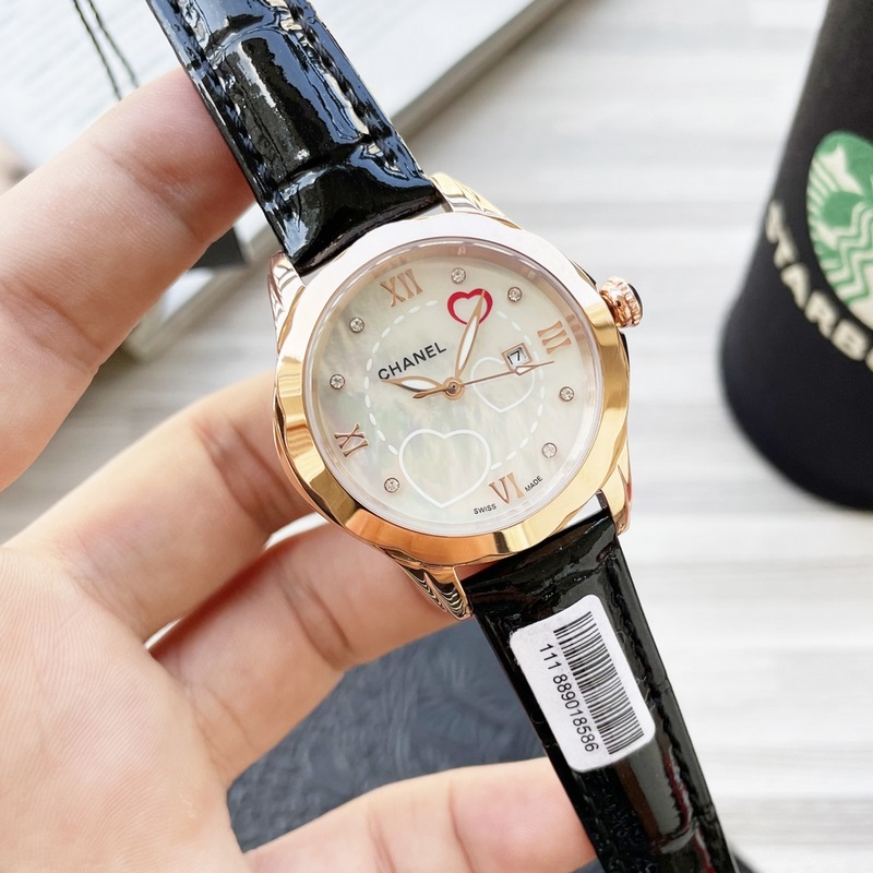 女款_2025年最新款 香奈兒 精湛品質(zhì)-女神專屬 瑞士石英機(jī)心，女士精品腕表 新穎時(shí)