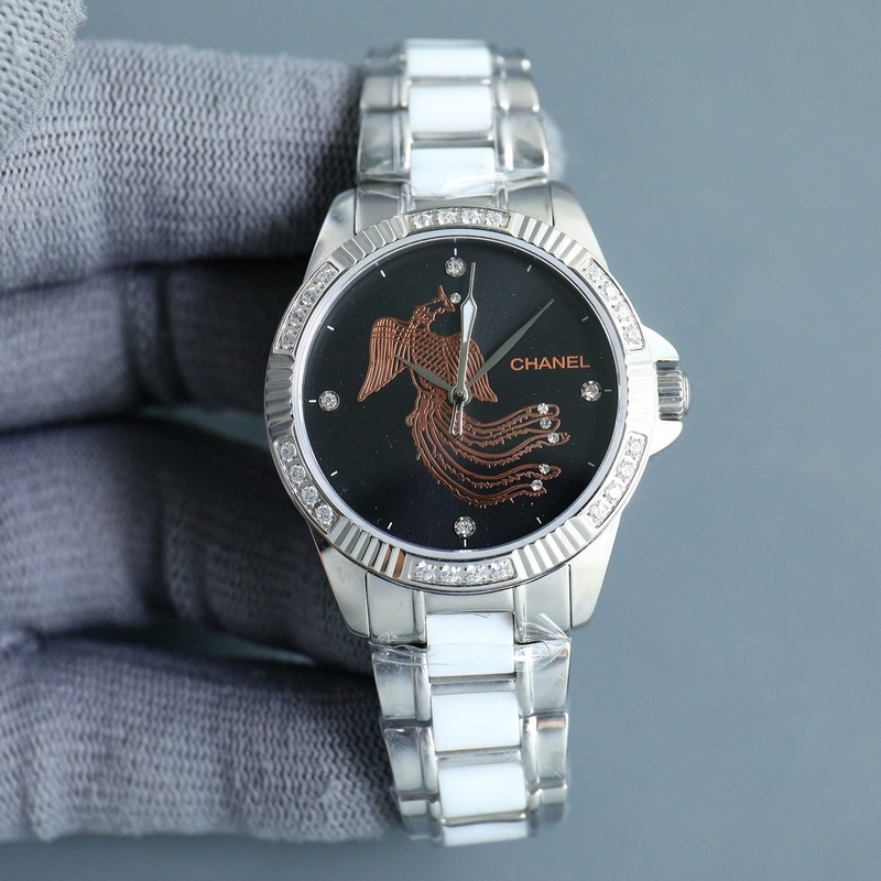 女款_香奈兒 女款 西鐵城機械腕表如期獻上。精、簡、薄是這款情侶的亮點所在。【機芯】