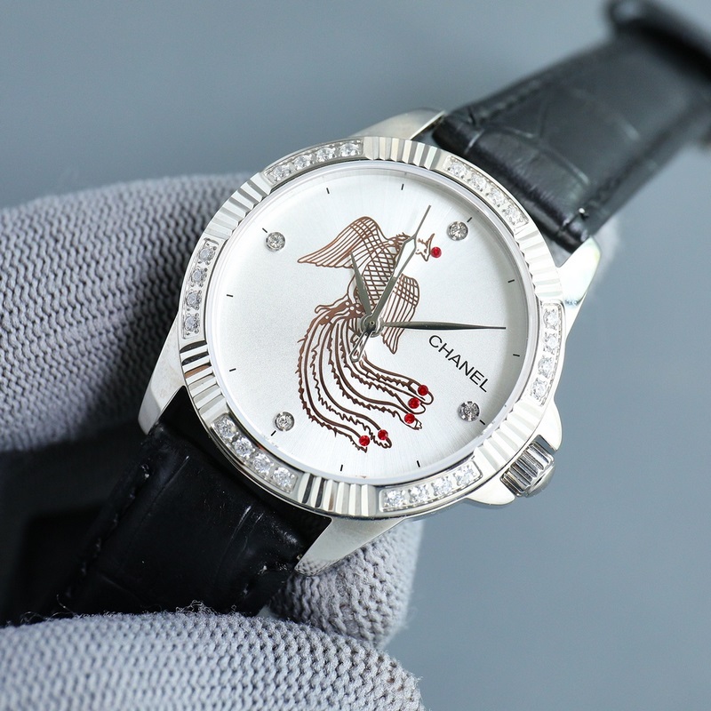 女款_香奈兒 女款 西鐵城機械腕表如期獻上。精、簡、薄是這款情侶的亮點所在。【機芯】