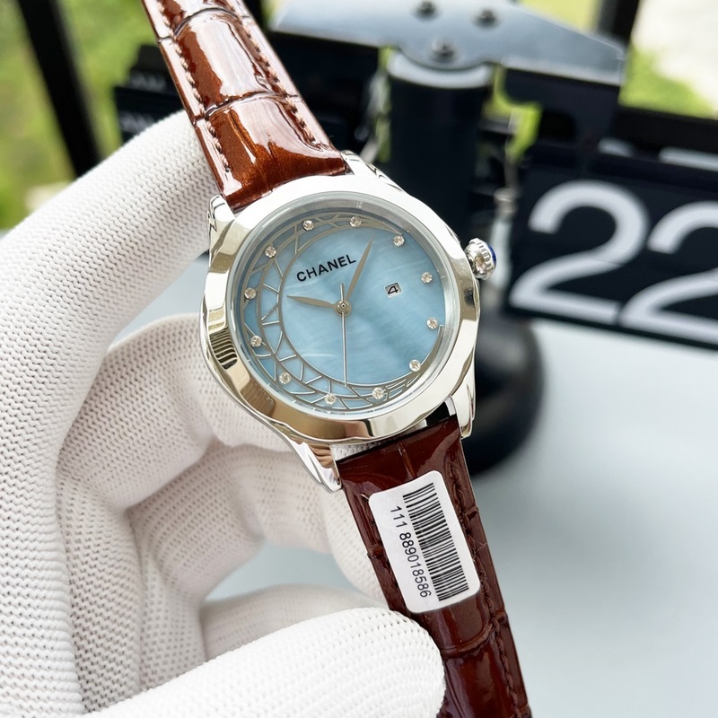 女款_2025年最新款 香奈兒 精湛品質-女神專屬 瑞士石英機心，女士精品腕表 新穎時