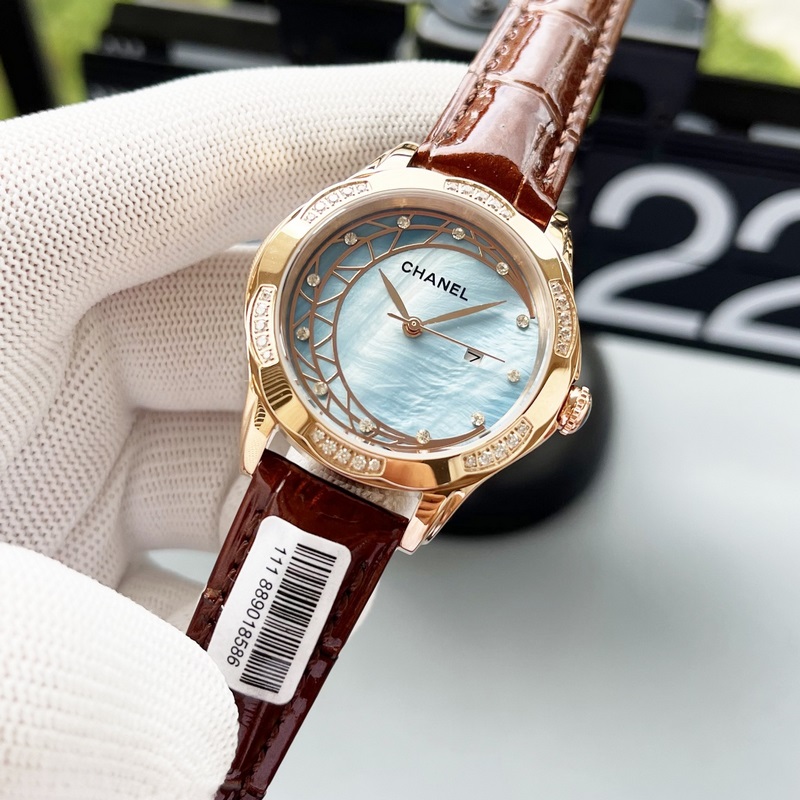 女款_2025年最新款 香奈兒 精湛品質-女神專屬 瑞士石英機心，女士精品腕表 新穎時