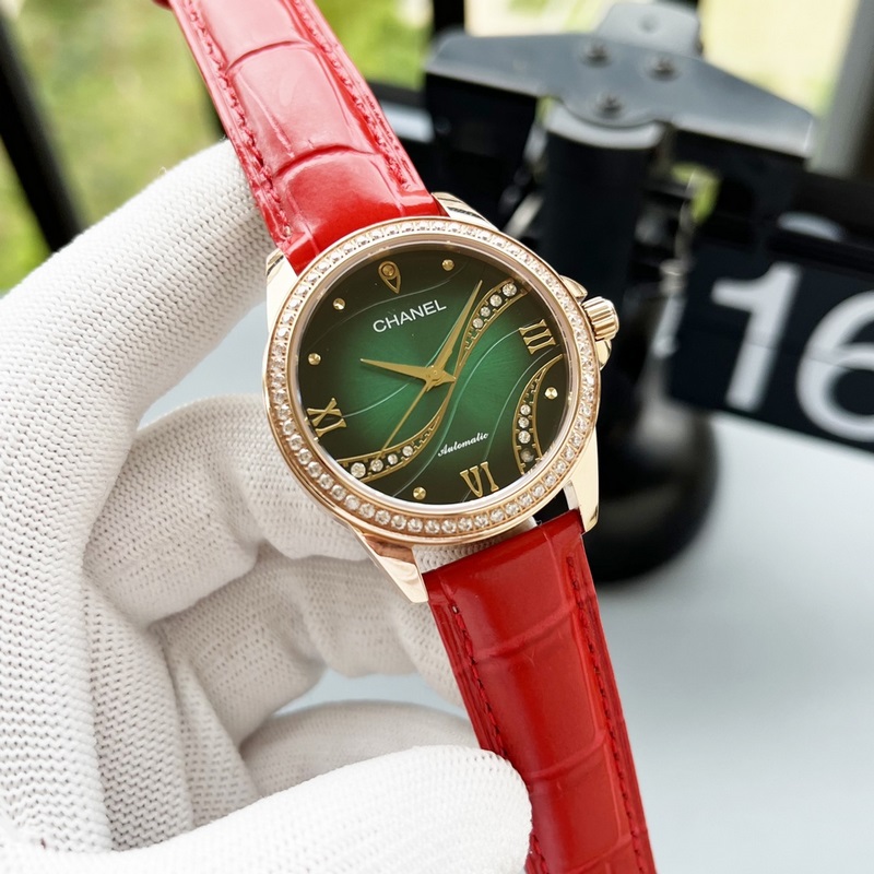 女款_香奈兒 女款 西鐵城機械腕表如期獻上。精、簡、薄是這款情侶的亮點所在?！緳C芯】