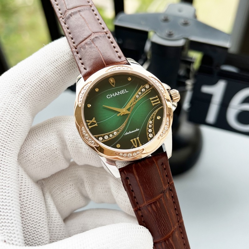 女款_香奈兒 女款 西鐵城機械腕表如期獻上。精、簡、薄是這款情侶的亮點所在。【機芯】