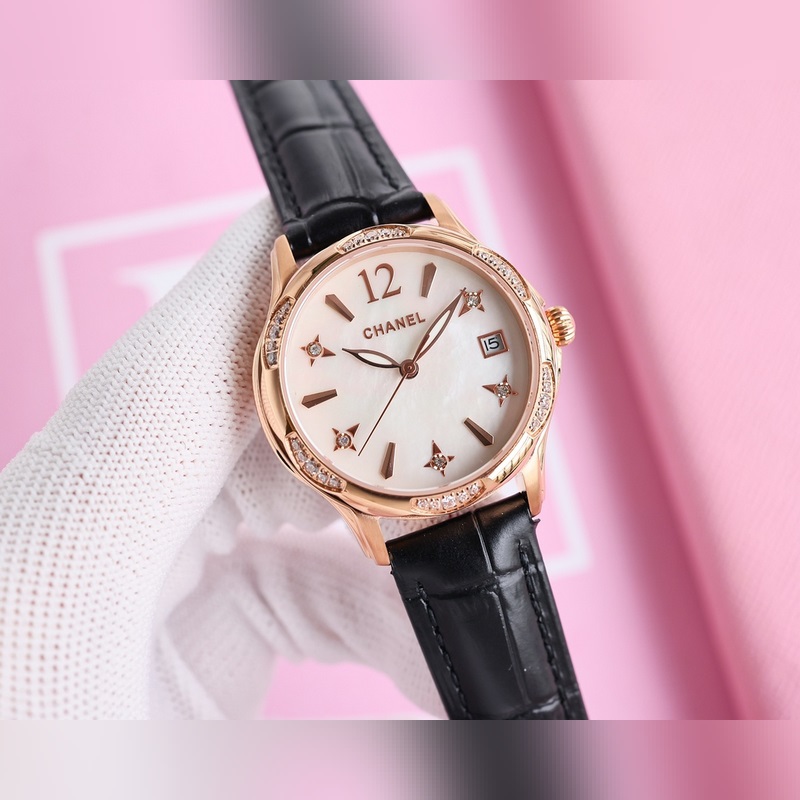 女款_香奈兒 女款 西鐵城機械腕表如期獻上。精、簡、薄是這款情侶的亮點所在。【機芯】