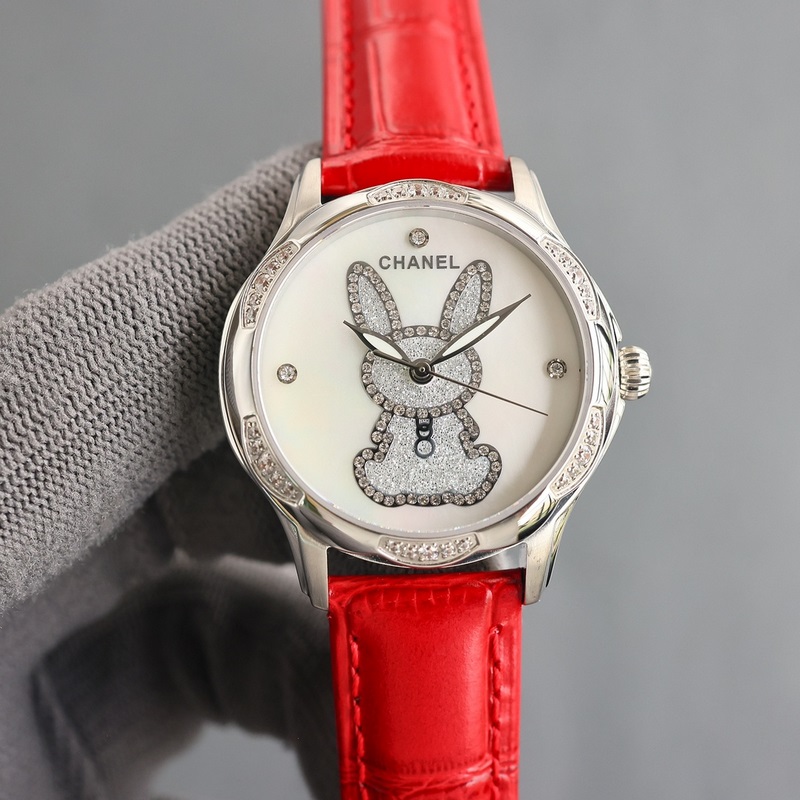 女款_品牌：香奈兒- Chanel款式：新款女裝機械腕表機芯：進口石英機芯鏡面：