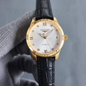 女款_二零二四浪琴最新女款， 小紅書爆款，腕表，青春年華，可以搭配更多顔色皮帶鏡面：