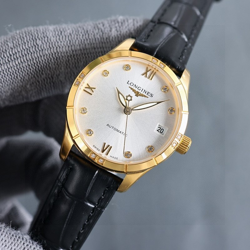 女款_二零二四浪琴最新女款， 小紅書爆款，腕表，青春年華，可以搭配更多顔色皮帶鏡面：