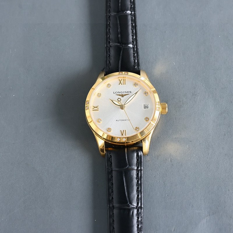 女款_二零二四浪琴最新女款， 小紅書爆款，腕表，青春年華，可以搭配更多顔色皮帶鏡面：