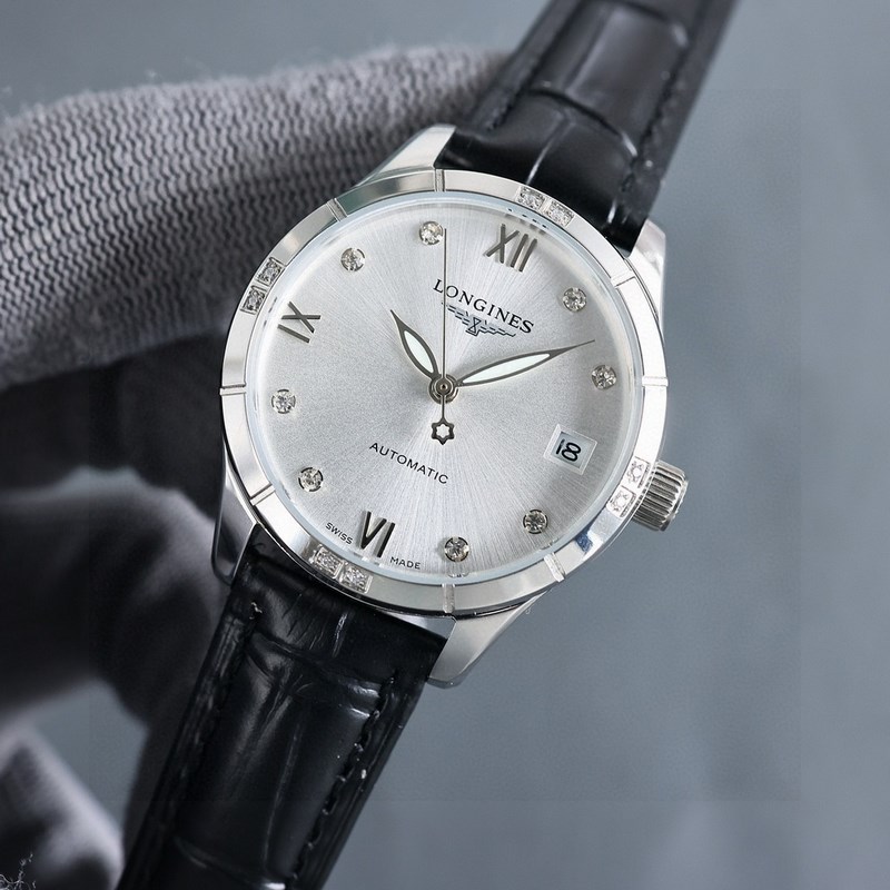 女款_二零二四浪琴最新女款， 小紅書(shū)爆款，腕表，青春年華，可以搭配更多顔色皮帶鏡面：