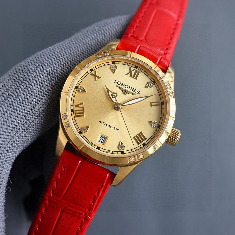 女款_情人節禮物最新力薦浪琴女款， 小紅書爆款，女裝腕表，青春年華，可以搭配更多顔色皮