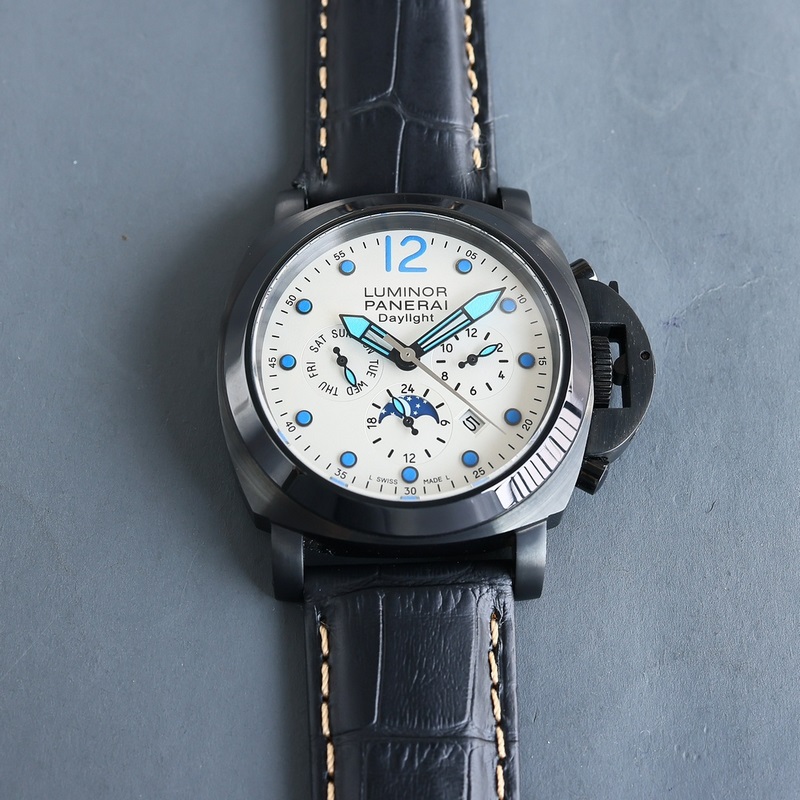 大廠首發-沛納海系列實拍圖 升級版【最高版本】沛納海 動能儲備 日月星辰顯示 意