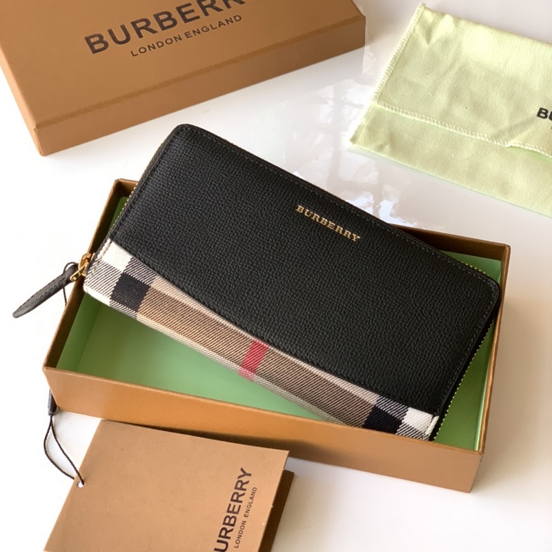 House格紋拼粒紋皮革拉鍊包 【B 家】原單出品 ～～ 大面采用進口手掌紋牛皮