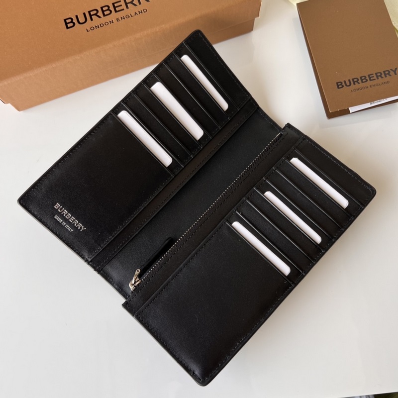 壓花格紋皮革長款錢夾【B 家】原單出品 ～～ 大面采用進口小牛皮壓花，銀色金屬五