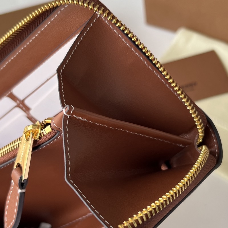 活力裝飾標(biāo)志性 Burberry 格紋環(huán)保帆布全拉鍊錢(qián)夾 【B家】原單出品 ～～