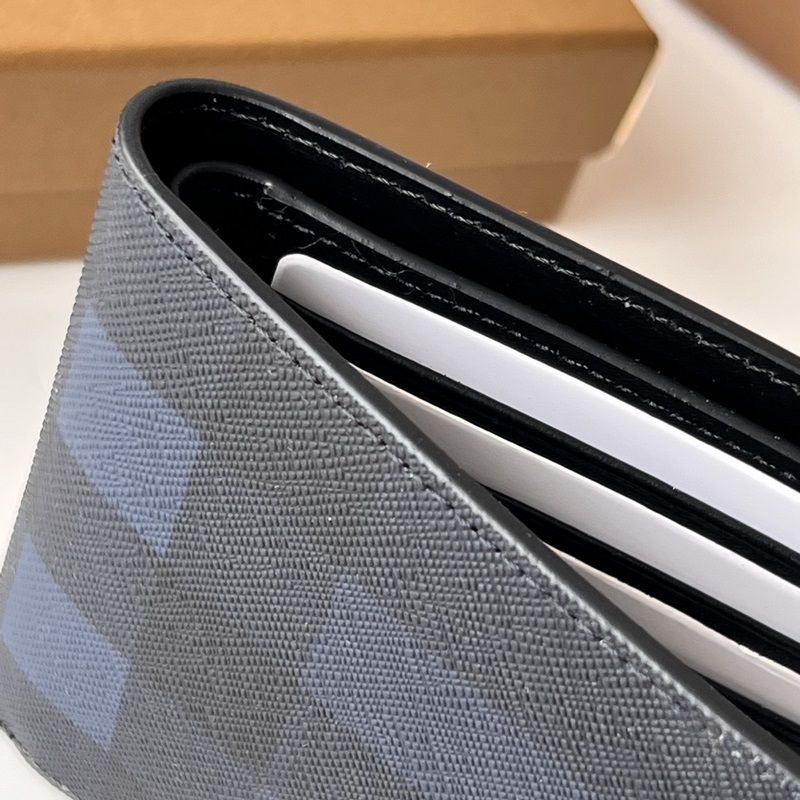 London 格紋短夾錢包 裝飾標志性格紋設計【B 家】原單出品 ～～ 煙熏格子