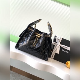 25c牛皮嘻哈包香奈兒 chanel hobo 腋下包 嬉皮腋下包小號複古金