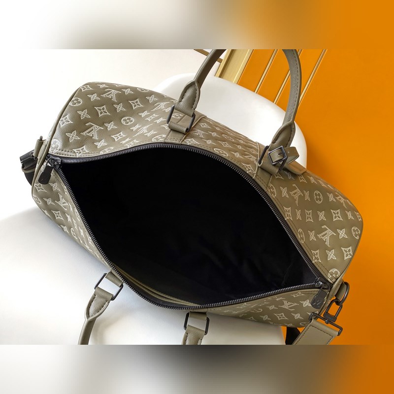 頂級原單動態芯片 M12504 這款Keepall 50旅行包小牛皮Monogr