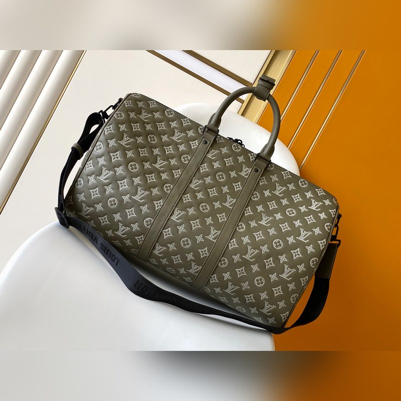 頂級原單動態芯片 M12504 這款Keepall 50旅行包小牛皮Monogr