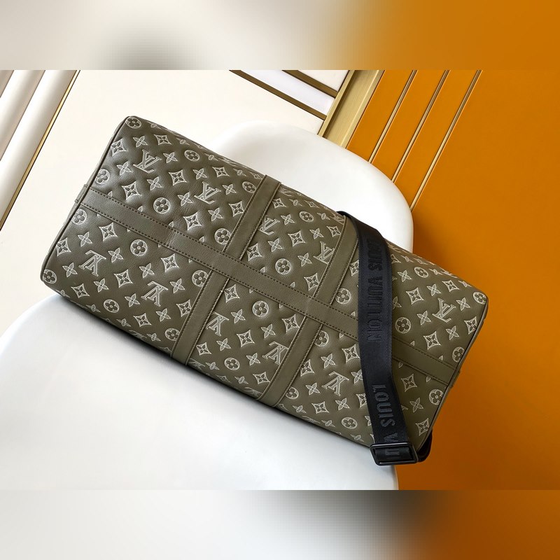 頂級原單動態芯片 M12504 這款Keepall 50旅行包小牛皮Monogr