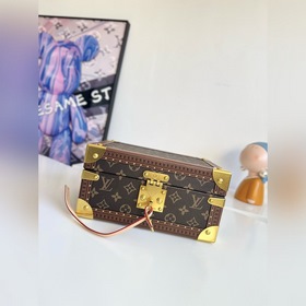 『動(dòng)態(tài)芯片配專櫃包裝』 海外原單M20292老花杏色珠寶箱 首飾盒獨(dú)家實(shí)拍！ C