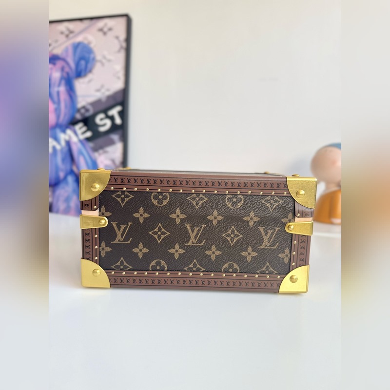 『動態芯片配專櫃包裝』 海外原單M20292老花杏色珠寶箱 首飾盒獨家實拍！ C