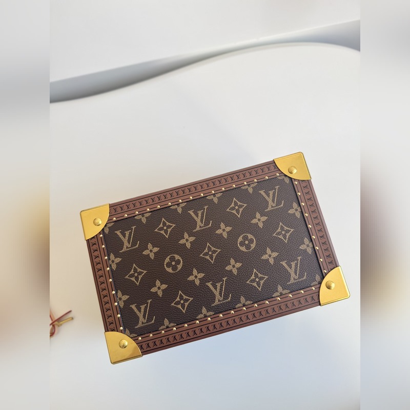 『動態芯片配專櫃包裝』 海外原單M20292老花杏色珠寶箱 首飾盒獨家實拍！ C