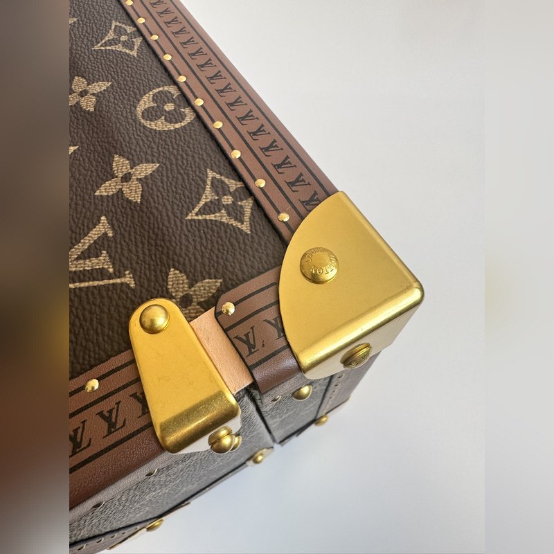 『動態芯片配專櫃包裝』 海外原單M20292老花杏色珠寶箱 首飾盒獨家實拍！ C